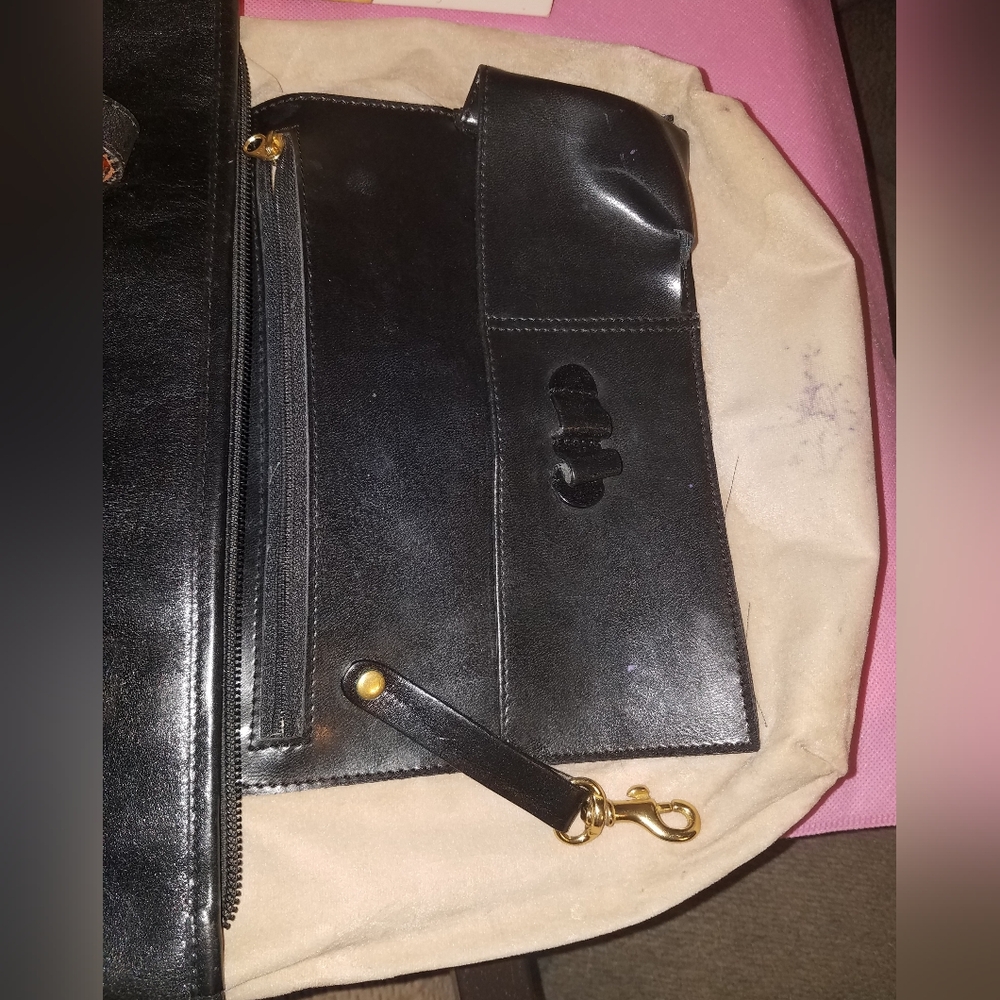 Brahmin Black Leather Tote Tuscan Pecan Melbourne Susana Collection - Picture 15 of 17